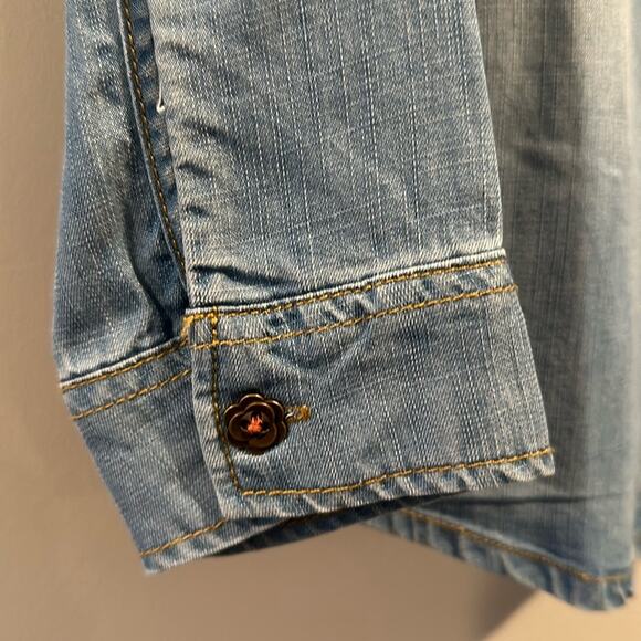 Matilda Jane size 4 Lyle’s Button Down Denim Shirt - Picture 6 of 10
